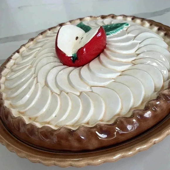 CERIART Apple Pie Ceramic Pie Plate with Lid – Hand-Painted Portugal‎ - Picture 14 of 15